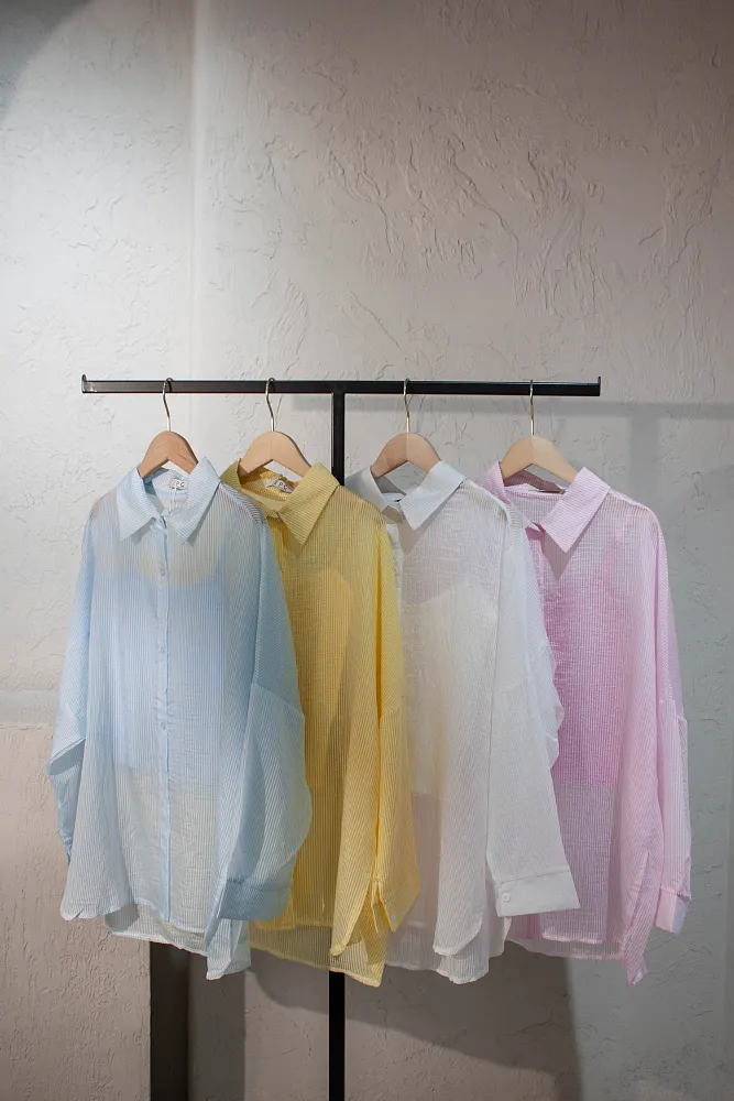 Комплект oversize рубашка и топ