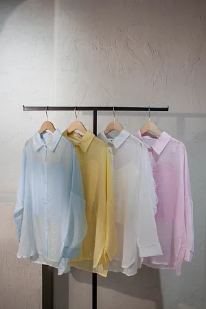 Комплект oversize рубашка и топ