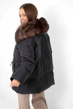 Пуховик зимний с натуральным мехом