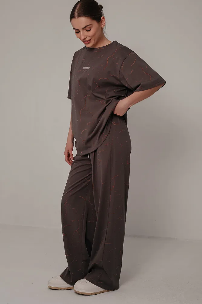 Костюм футболка и брюки oversize