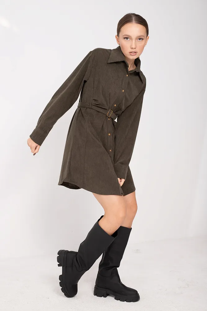 Платье с ремнем oversize