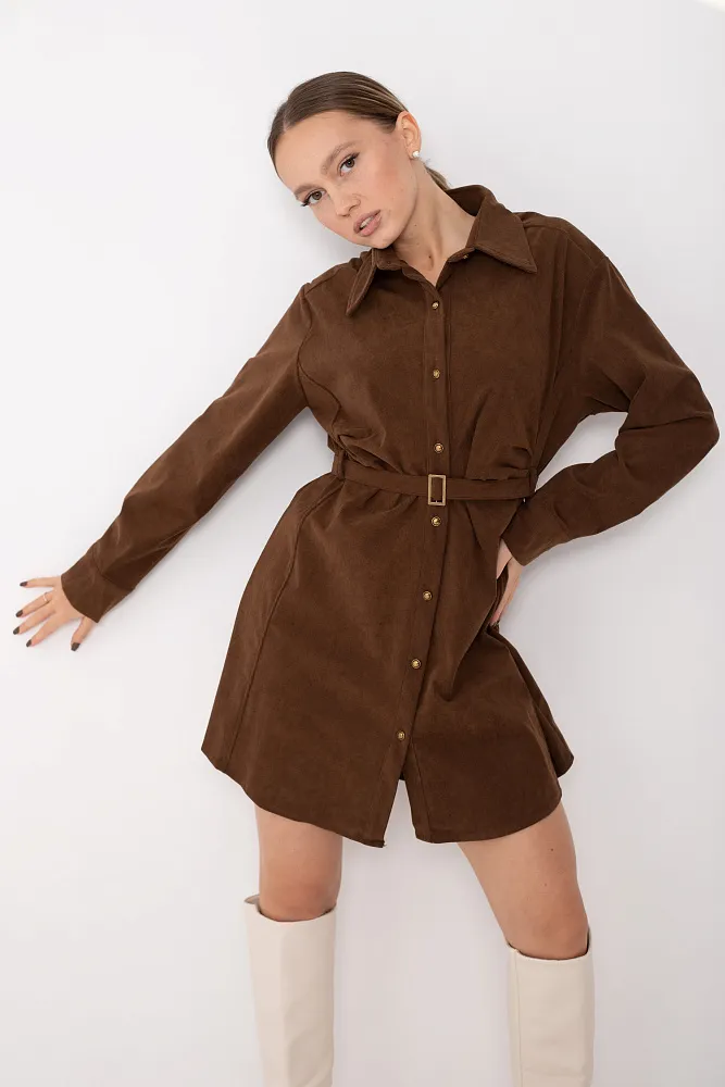 Платье с ремнем oversize