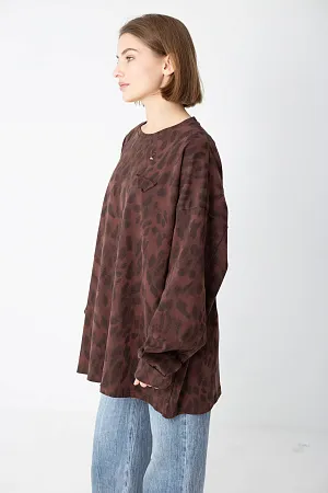 Лонгслив oversize свободного кроя