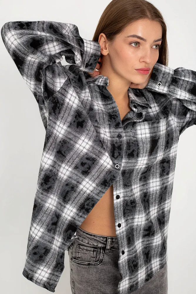 Рубашка в клетку oversize
