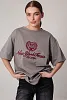 Футболка oversize с круглым вырезом