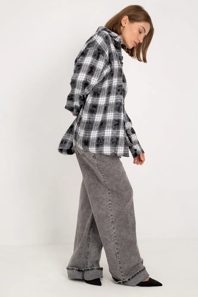 Рубашка в клетку oversize