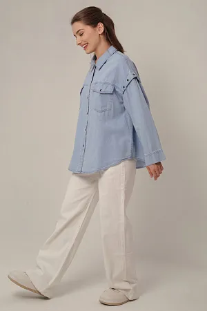 Рубашка джинсовая oversize