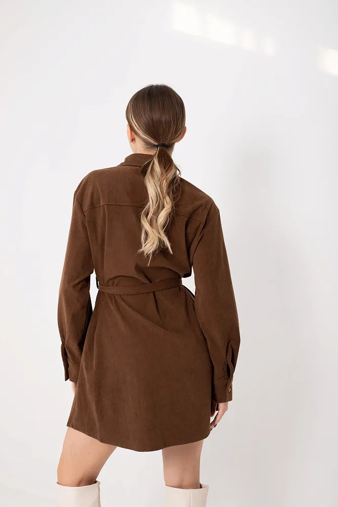 Платье с ремнем oversize