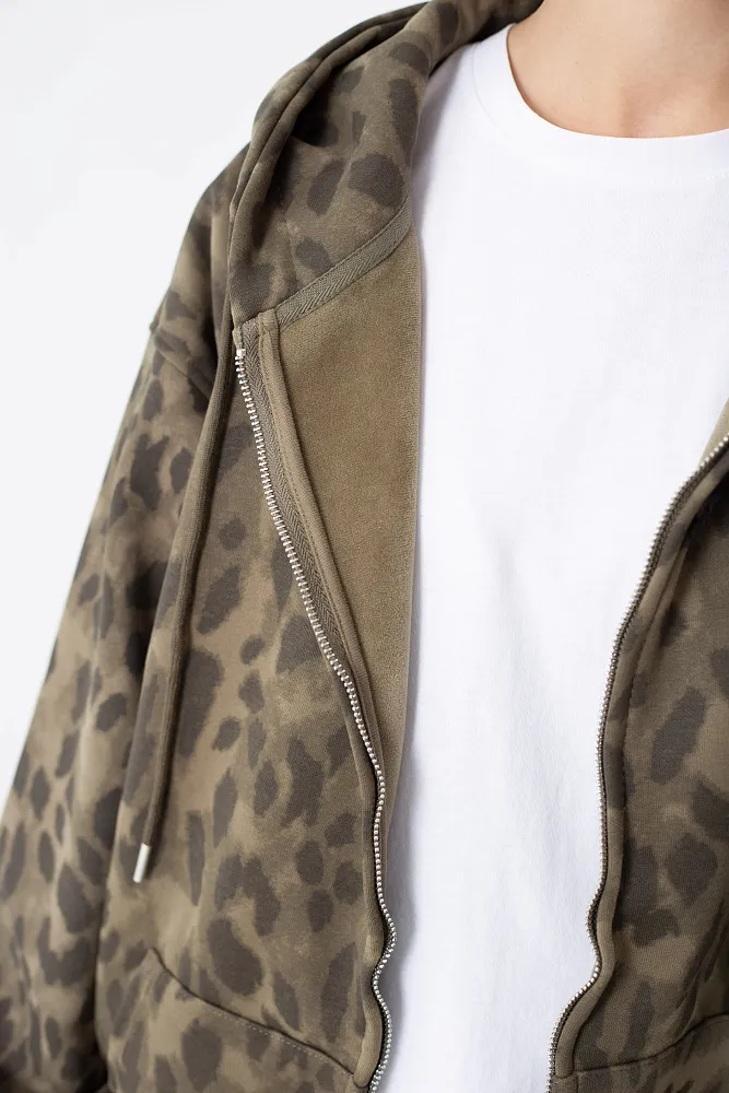 Худи oversize на молнии
