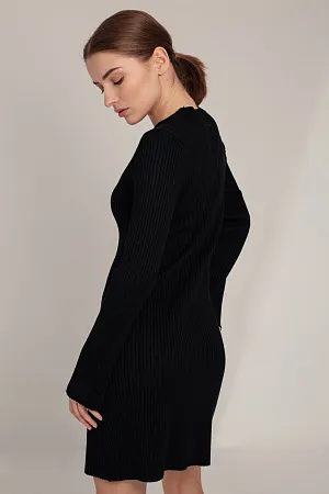 Платье oversize в рубчик