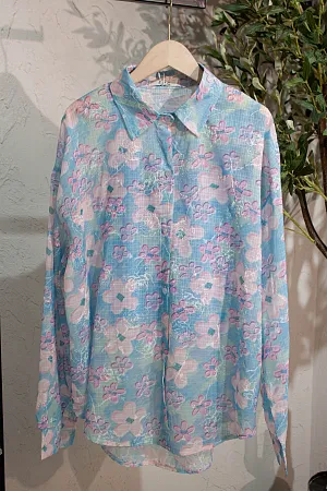 Комплект oversize рубашка и топ