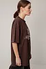 Футболка oversize с круглым вырезом