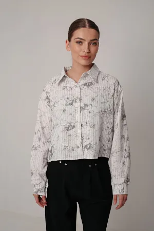 Комплект oversize рубашка и топ