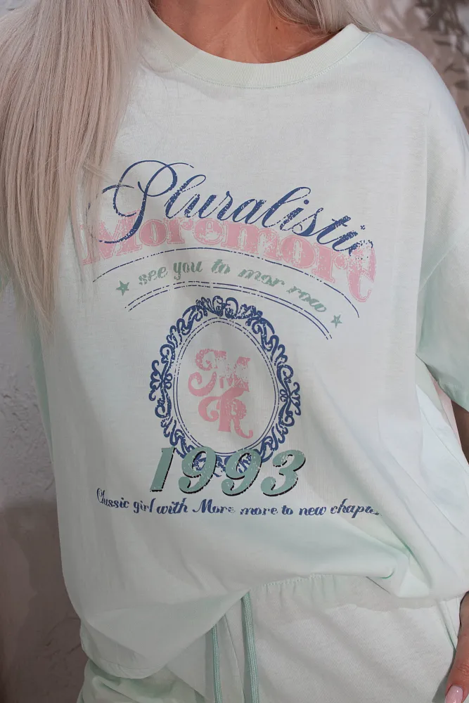 Костюм oversize футболка и шорты