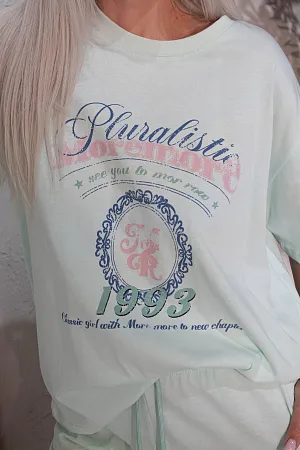 Костюм oversize футболка и шорты