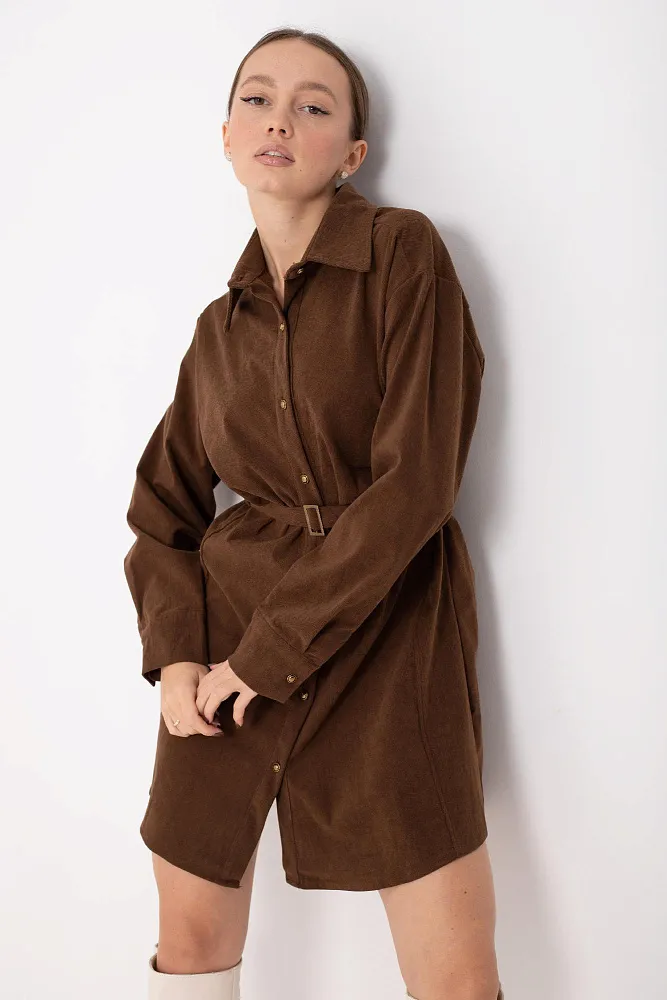 Платье с ремнем oversize