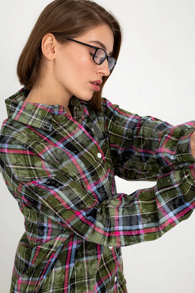 Рубашка в клетку oversize