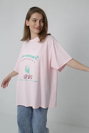 Хлопковая футболка oversize