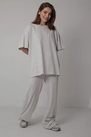 Костюм футболка и брюки oversize