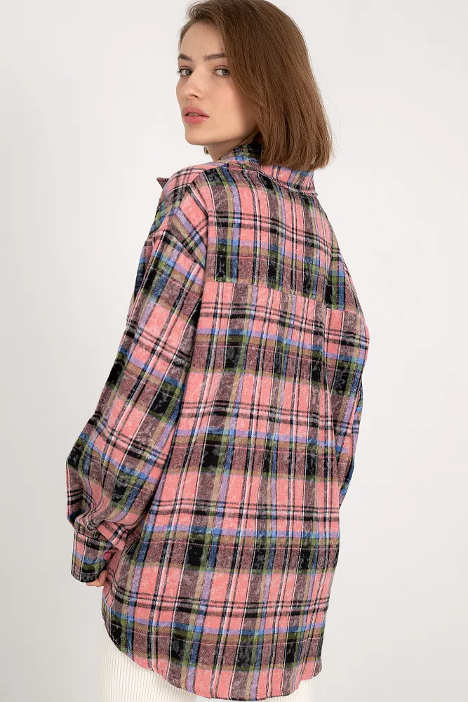 Рубашка в клетку oversize