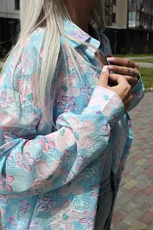 Комплект oversize рубашка и топ