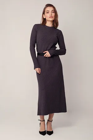 Платье oversize с ремнем