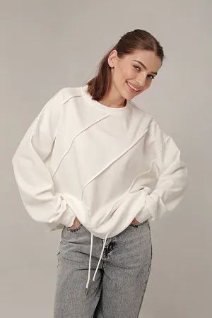 Хлопковый лонгслив oversize