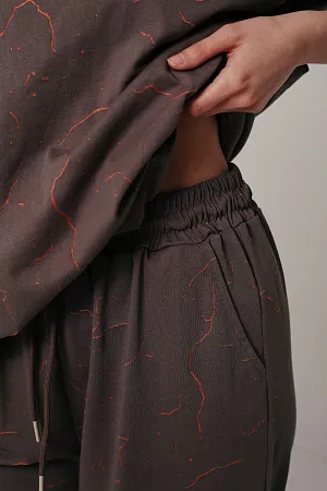 Костюм футболка и брюки oversize