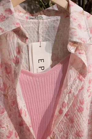 Комплект oversize рубашка и топ