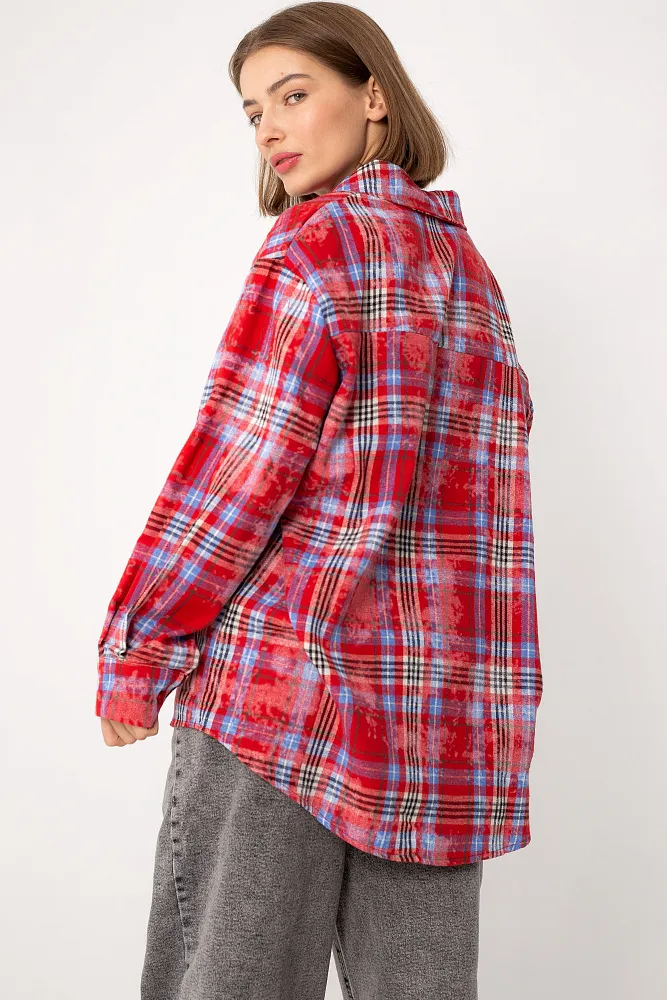 Рубашка в клетку oversize