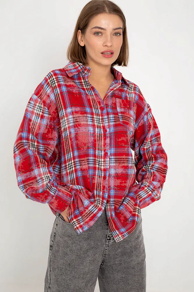 Рубашка в клетку oversize