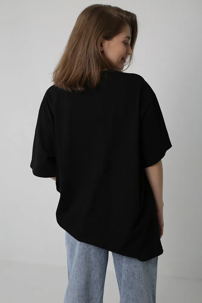 Футболка oversize с принтом автомобиля