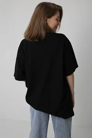 Футболка oversize с принтом автомобиля