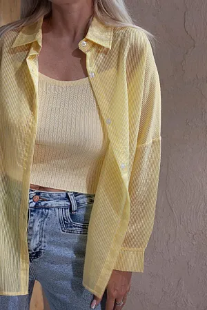 Комплект oversize рубашка и топ
