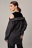 Рубашка с открытыми плечами oversize 
