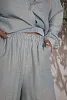 Костюм oversize рубашка, топ и шорты