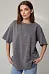 Футболка oversize с блестящими надписями