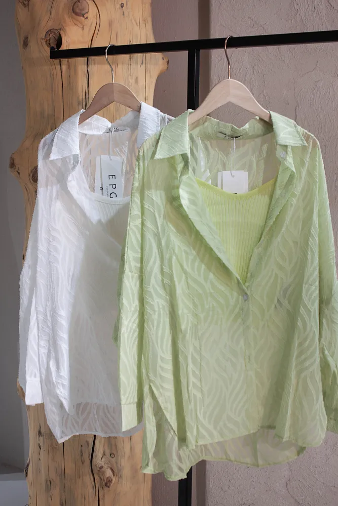 Комплект рубашка и топ oversize