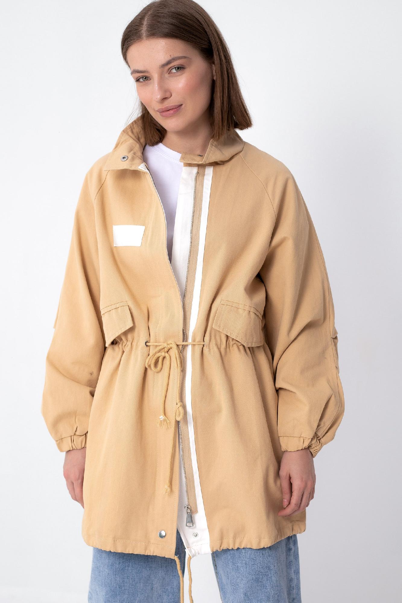 Ветровка oversize прямого кроя на кулиске