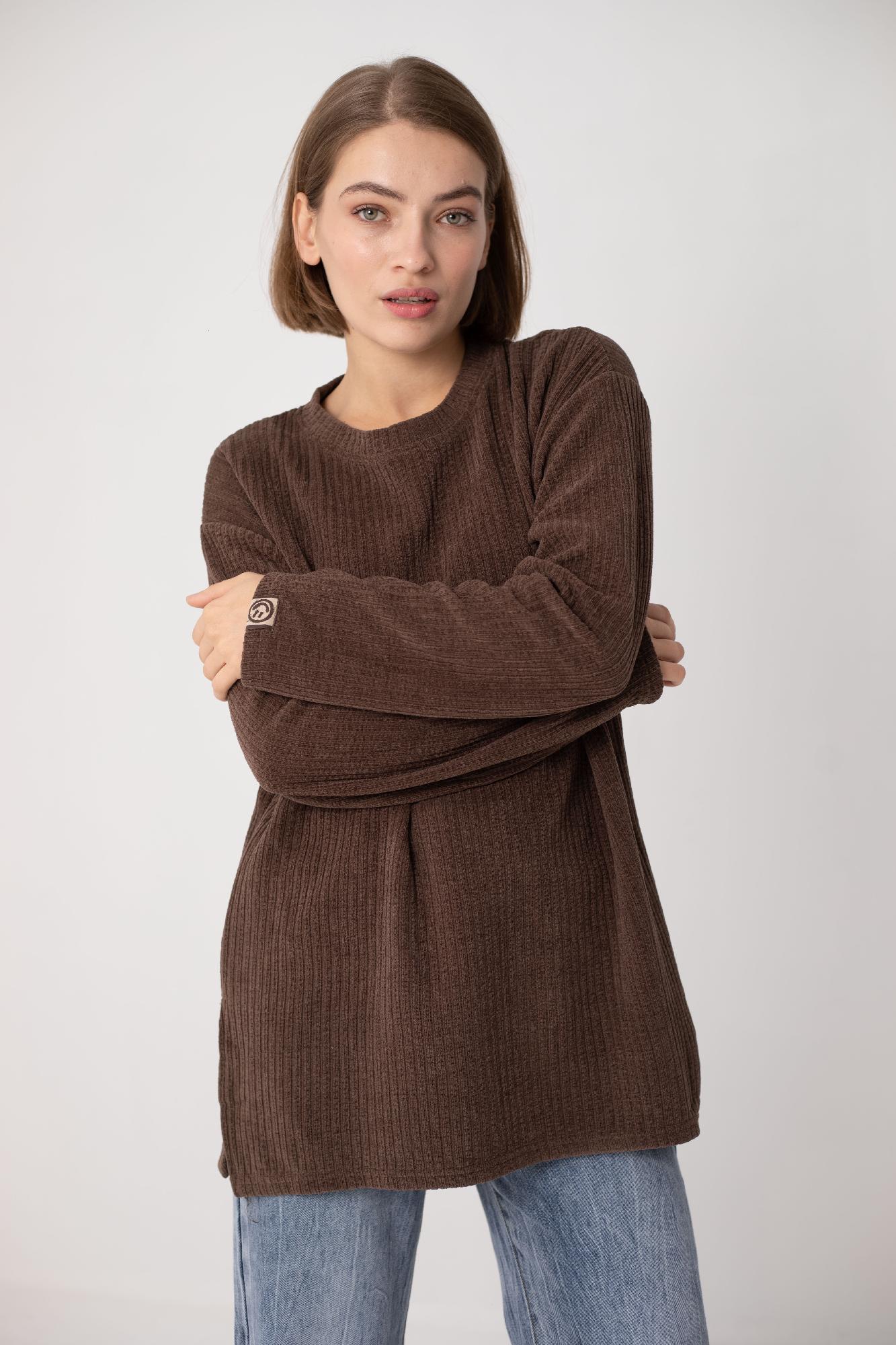 Лонгслив удлиненный oversize