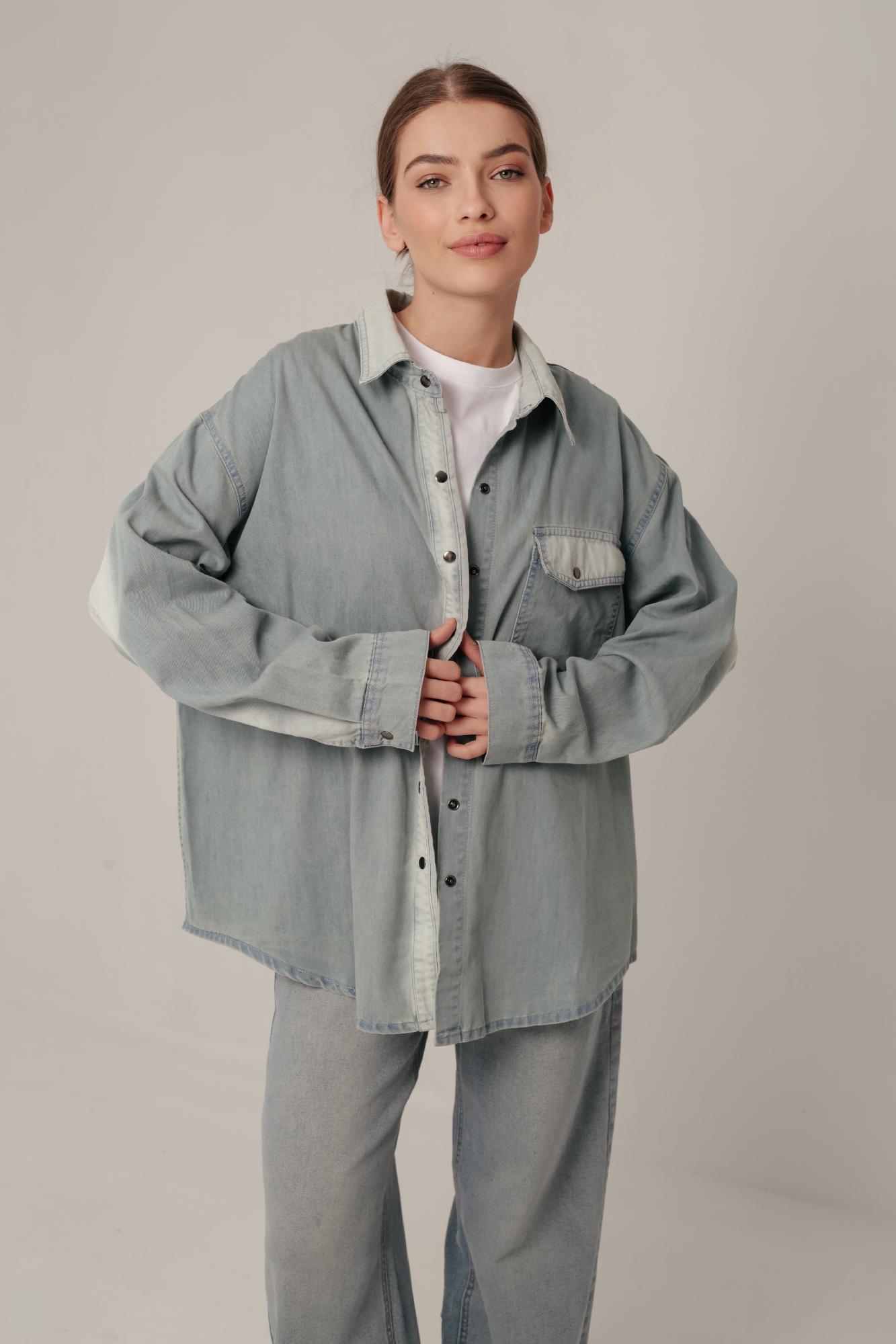 Рубашка джинсовая oversize