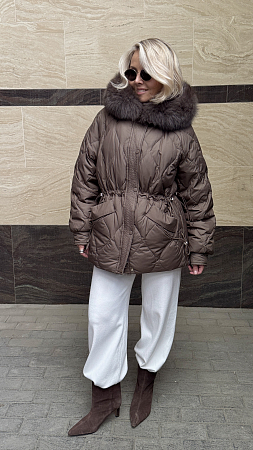 ПУХОВИК С НАТУРАЛЬНЫМ МЕХОМ