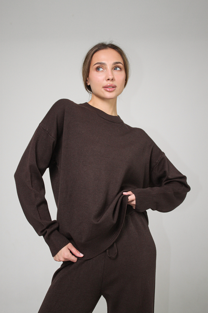 КОСТЮМ ТРИКОТАЖНЫЙ ОВЕРСАЙЗ