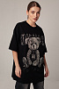 Футболка oversize с принтом мишки