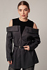 Рубашка с открытыми плечами oversize 