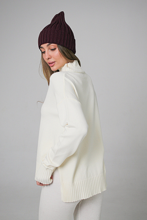 ДЖЕМПЕР С ВОРОТНИКОМ СТОЙКОЙ