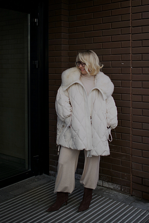 ПУХОВИК С НАТУРАЛЬНЫМ МЕХОМ