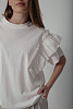 Футболка с воланами oversize