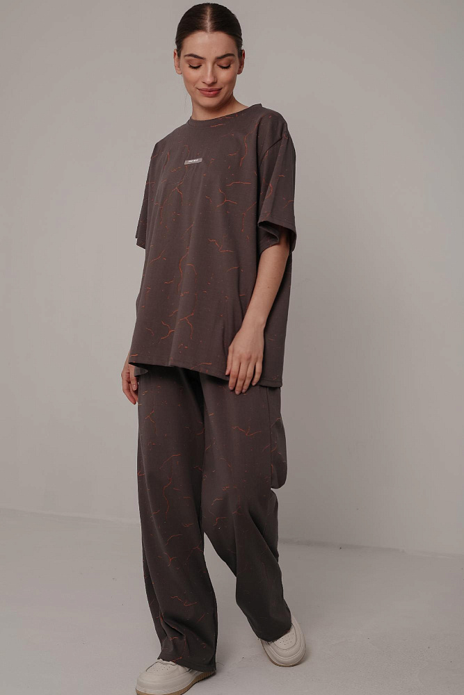 Костюм футболка и брюки oversize
