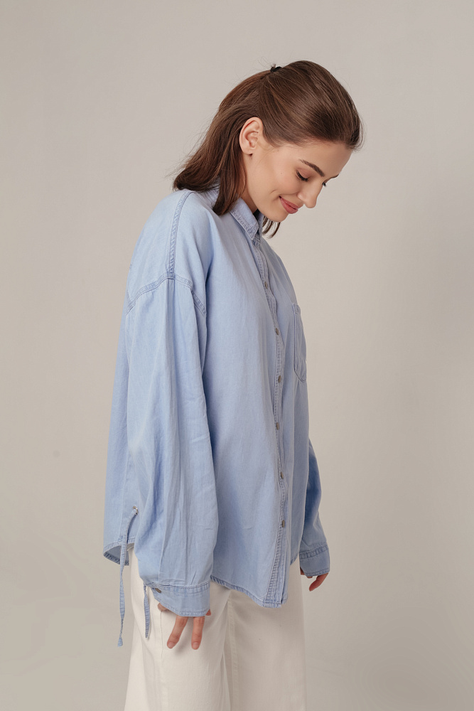 Рубашка джинсовая oversize